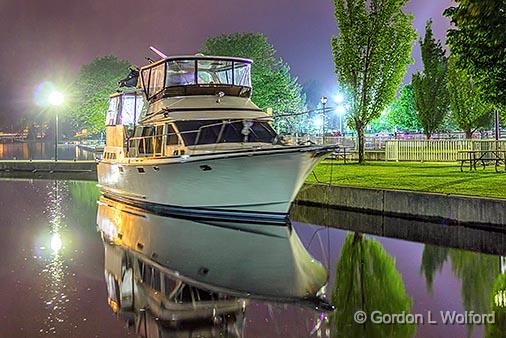 April Shower V At Night_34811-3.jpg - Photographed along the Rideau Canal Waterway at Smiths Falls, Ontario, Canada.